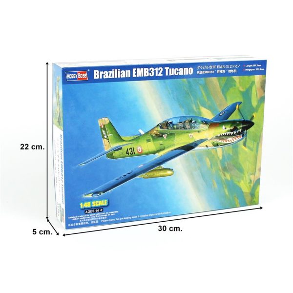 1/48 Brazilian Emb312 Tucano Savaş Uçağı Maketi, HobbyBoss 81763 - Görsel 5