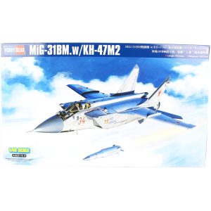 1/48 Mig-31Bm. W/Kh-47M2 Savaş Uçağı Maketi, HobbyBoss 81770