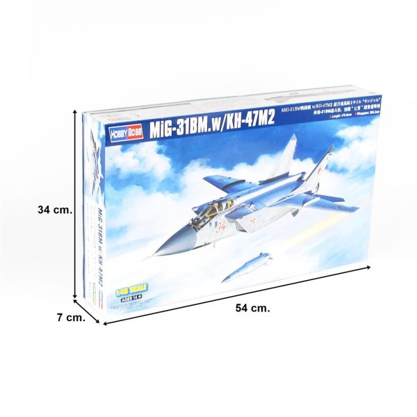 1/48 Mig-31Bm. W/Kh-47M2 Savaş Uçağı Maketi, HobbyBoss 81770 - Görsel 5