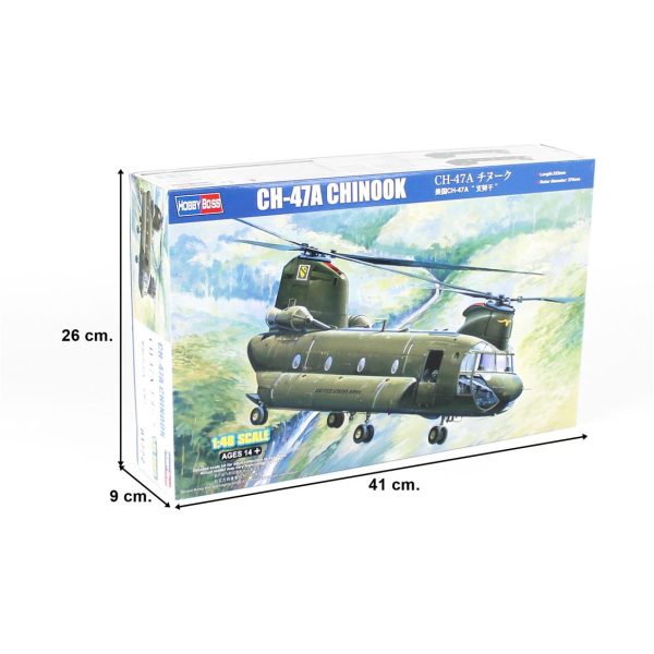 1/48 Ch-47A Chinook Askeri Helikopter Maketi, HobbyBoss 81772 - Görsel 5