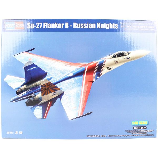 1/48 Su-27 Flanker B Russian Knights Savaş Uçağı Maketi, HobbyBoss 81776