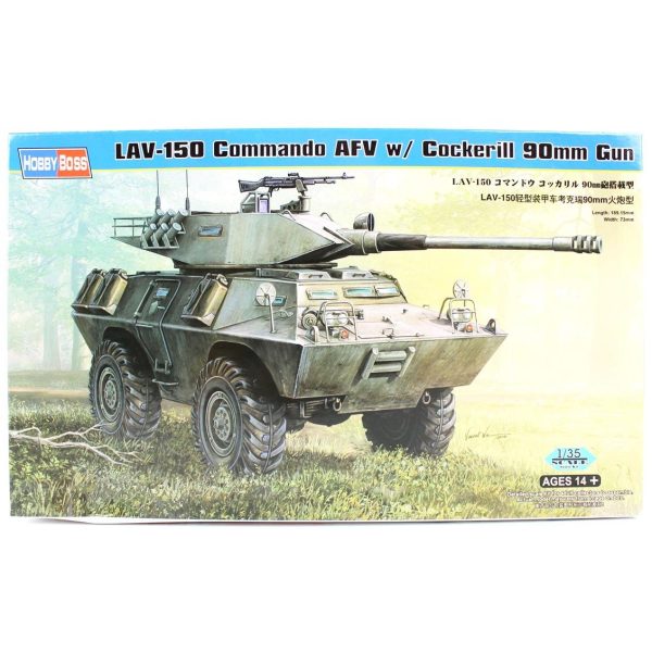 1/35 Lav-150 Commando Afv W/Cockerill 90Mm Gun Amfibik Araç Maketi, HobbyBoss 82422