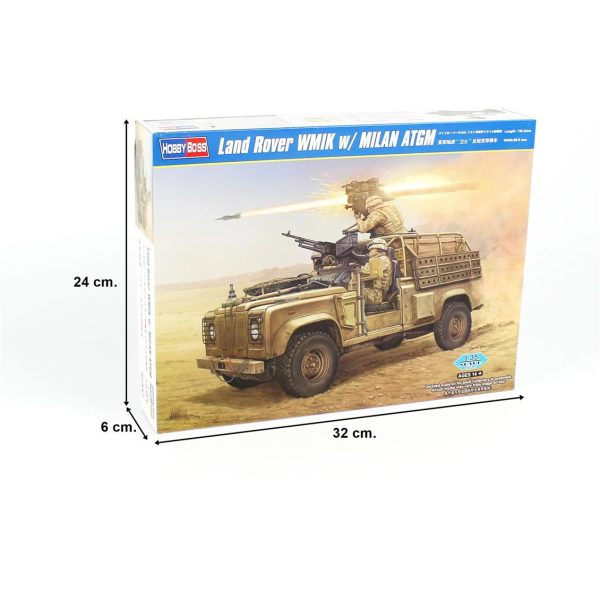 1/35 Land Rover Wmik W/Milan Atgm Askeri Cip Maketi, HobbyBoss 82447 - Görsel 5