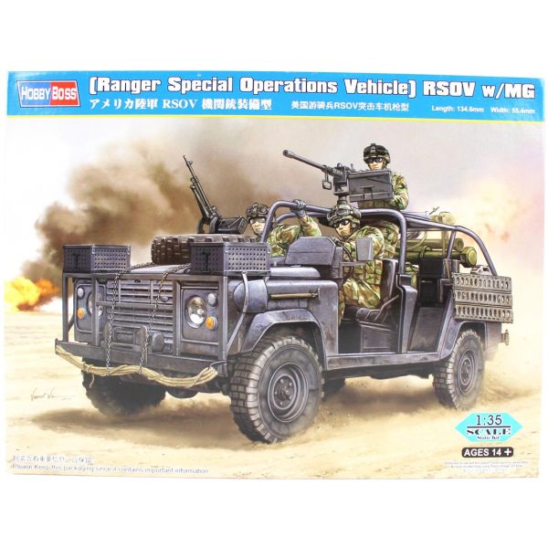 1/35 (Ranger Special Operations Vehicle) Rsov W/Mg Askeri Cip Maketi, HobbyBoss 82450