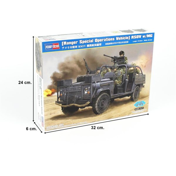 1/35 (Ranger Special Operations Vehicle) Rsov W/Mg Askeri Cip Maketi, HobbyBoss 82450 - Görsel 5