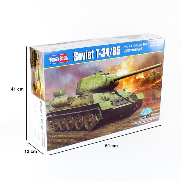 1/16 Sovyet T-34/85 Tankı Maketi, HobbyBoss 82602 - Görsel 5