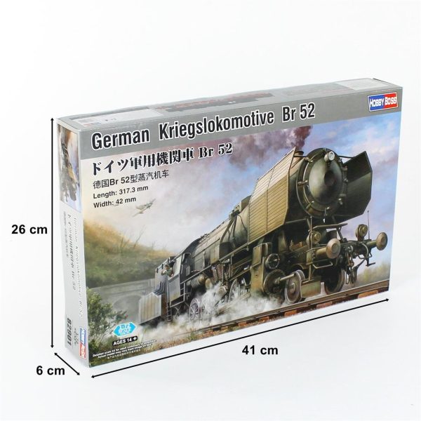 1/72 Alman Savaş Lokomotifi Br-52 Maketi, HobbyBoss 82901 - Görsel 5