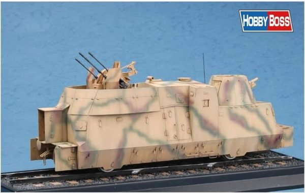 1/72 Alman Bp42 Top Ve Uçaksavar Vagonları Maketi, HobbyBoss 82925 - Görsel 4
