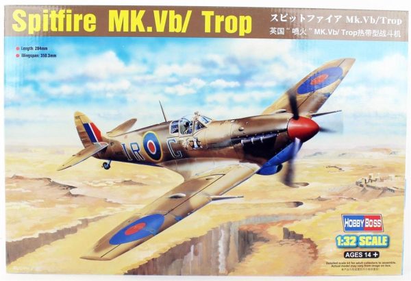 1/32 Spitfire Mk.Vb/Trop Savaş Uçağı Maketi, HobbyBoss 83206