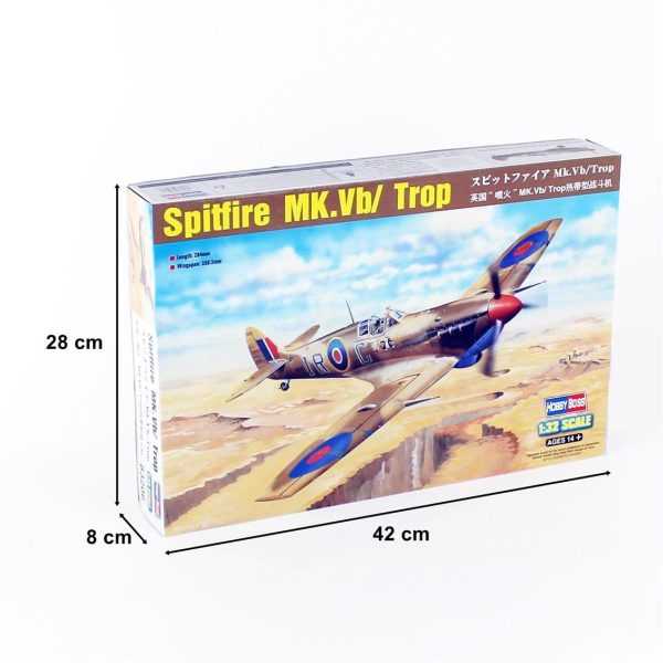 1/32 Spitfire Mk.Vb/Trop Savaş Uçağı Maketi, HobbyBoss 83206 - Görsel 5