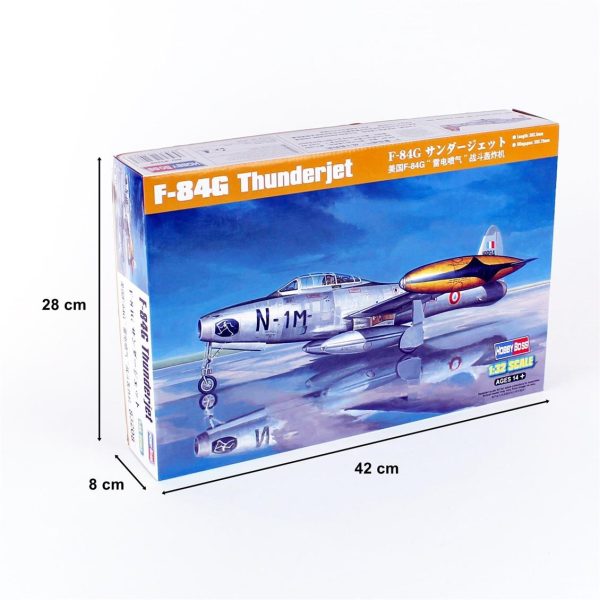 1/32 F-84G Thunderjet Savaş Uçağı Maketi, HobbyBoss 83208 - Görsel 5