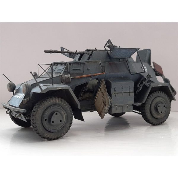 1/35 German Sd.Kfz.222 Leichter Panzerspahwagen (1St Series) Askeri Araç Maketi, HobbyBoss 83815 - Görsel 2
