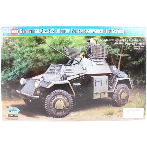 1/35 German Sd.Kfz.222 Leichter Panzerspahwagen (1St Series) Askeri Araç Maketi, HobbyBoss 83815