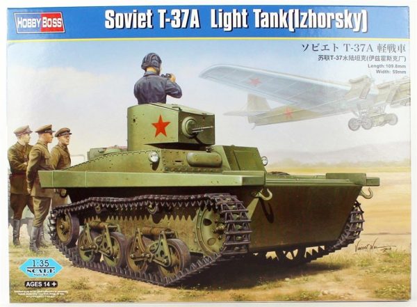 1/35 Sovyet T-37A Hafif Tankı (İzhorsky) Maketi, HobbyBoss 83821