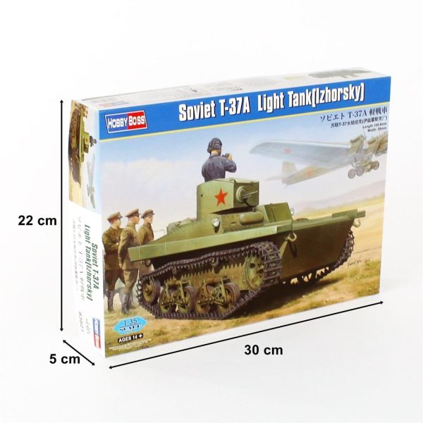 1/35 Sovyet T-37A Hafif Tankı (İzhorsky) Maketi, HobbyBoss 83821 - Görsel 5