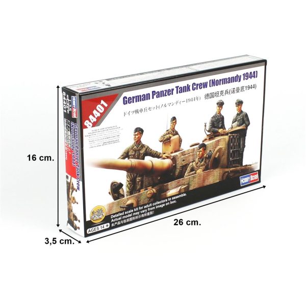 1/35 Alman Tank Mürettebatı (Normandy 1944) Askeri Figür Maketi, HobbyBoss 84401 - Görsel 4