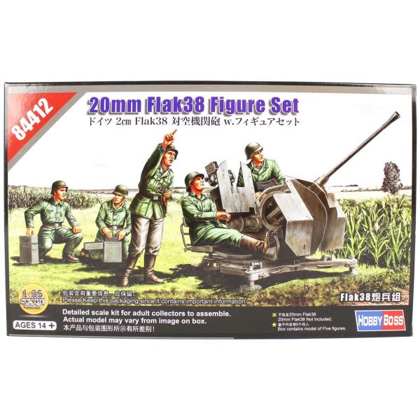 1/35 20Mm Flak38 Topçuları Askeri Figür Maketi- HobbyBoss 84412