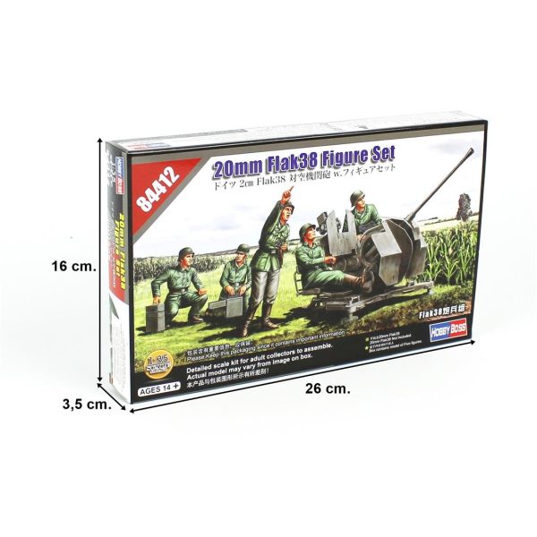 1/35 20Mm Flak38 Topçuları Askeri Figür Maketi- HobbyBoss 84412 - Görsel 4