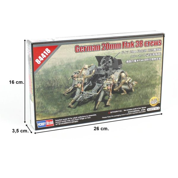 1/35 Alman 20Mm Flak 38 Topçuları Maketi- HobbyBoss 84418 - Görsel 4
