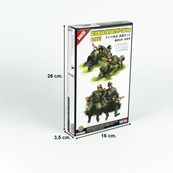 1/35 Alman Piyadeleri (İstirahatte) Figür Maketi- HobbyBoss 84420 - Görsel 4
