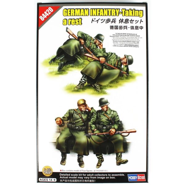 1/35 Alman Piyadeleri (İstirahatte) Figür Maketi- HobbyBoss 84420