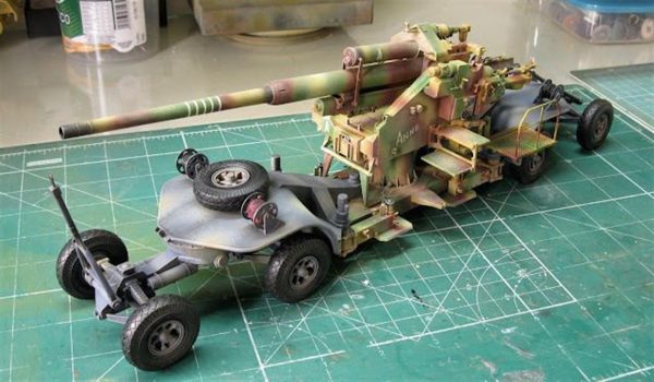 1/35 Alman 12.8Cm Flak 40 Uçaksavar Topu Maketi- HobbyBoss 84545 - Görsel 4