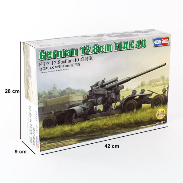 1/35 Alman 12.8Cm Flak 40 Uçaksavar Topu Maketi- HobbyBoss 84545 - Görsel 5