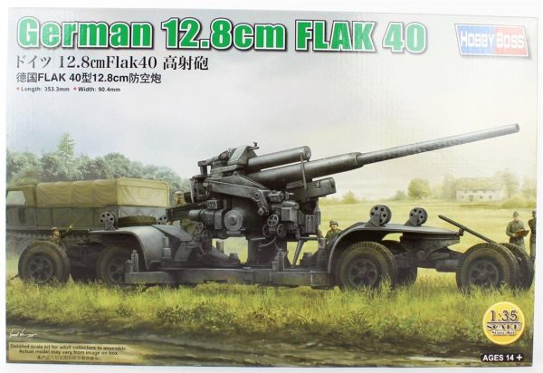 1/35 Alman 12.8Cm Flak 40 Uçaksavar Topu Maketi- HobbyBoss 84545