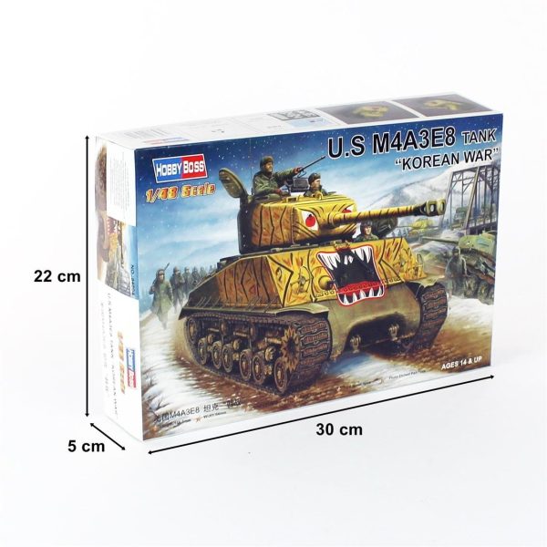 1/48 M4A3E8 Tankı Maketi- HobbyBoss 84804 - Görsel 5