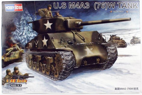 1/48 M4A3 (76W) Tankı Maketi- HobbyBoss 84805