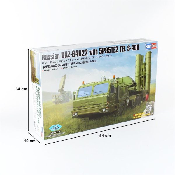 1/35 Rus Baz-64022 Taşıyıcısı İle 5P85Te2 Tel S-400 Füze Sistemi Maketi- HobbyBoss 85517 - Görsel 5