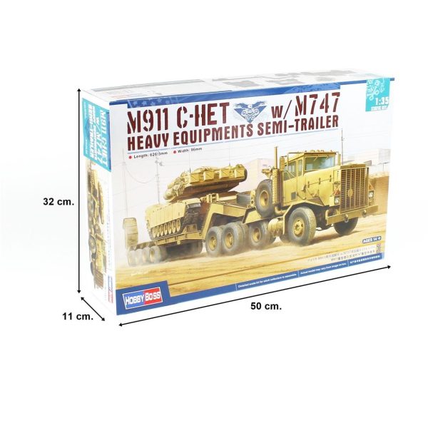 1/35 M911 C-Het W/M747 Tank Taşıyıcı Maketi- HobbyBoss 85519 - Görsel 5