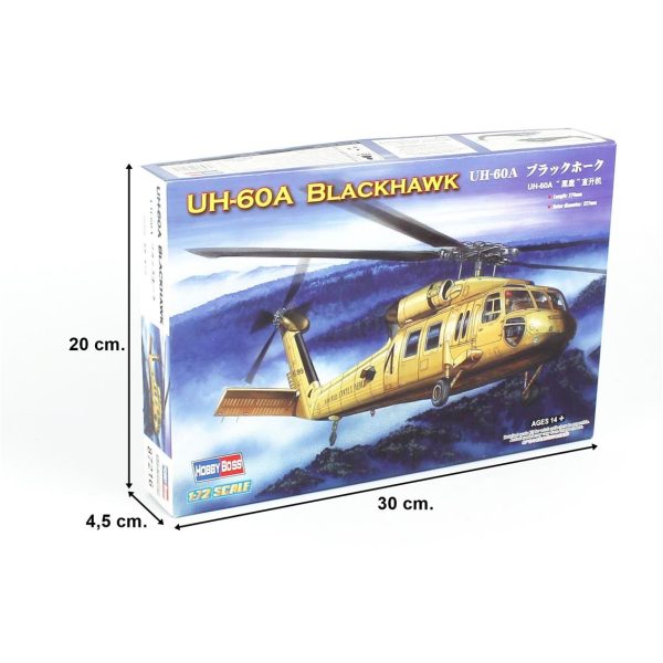 1/72 Uh-60A Blackhawk Askeri Helikopter Maketi, HobbyBoss 87216 - Görsel 5