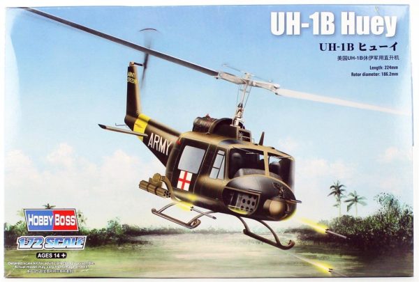 1/72 Uh-1B Huey Helikopteri Maketi- HobbyBoss 87228
