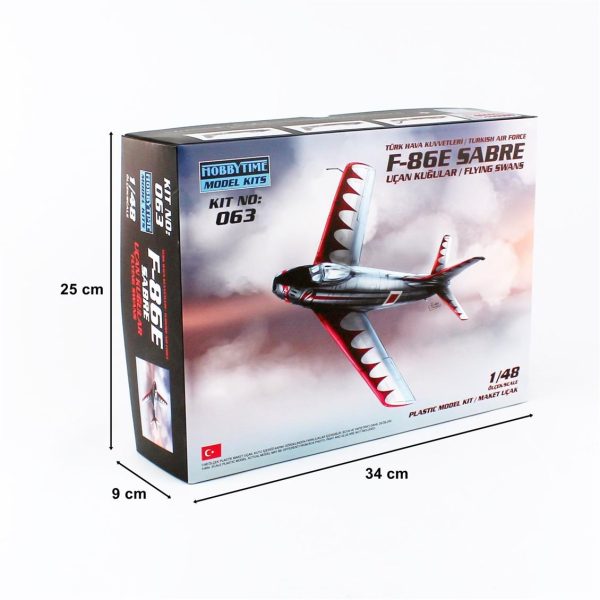 1/48 F-86E Sabre (Uçan Kuğular) Maketi, Hobbytime 063 - Görsel 5