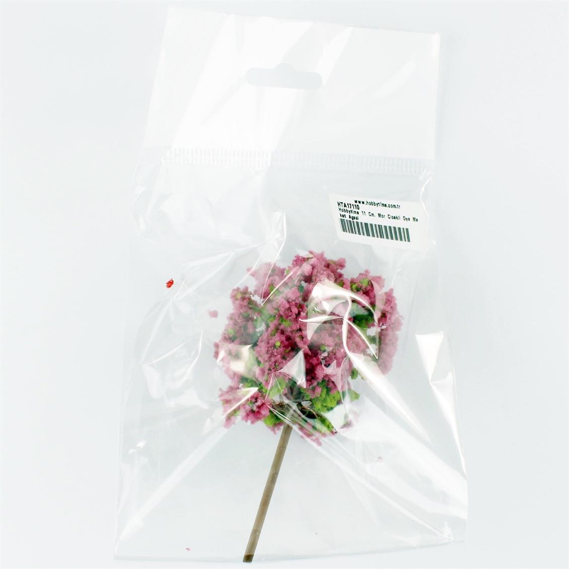 11 Cm. Mor Çiçekli Oya Maket Ağacı, Hobbytime - Görsel 2