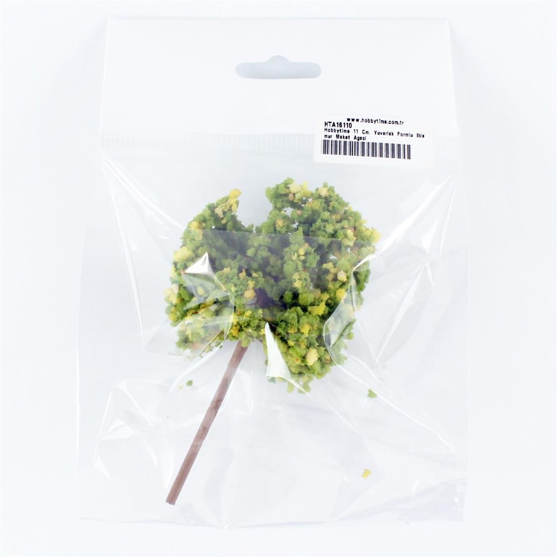 11 Cm. Yuvarlak Formlu İhlamur Maket Ağacı, Hobbytime - Görsel 2