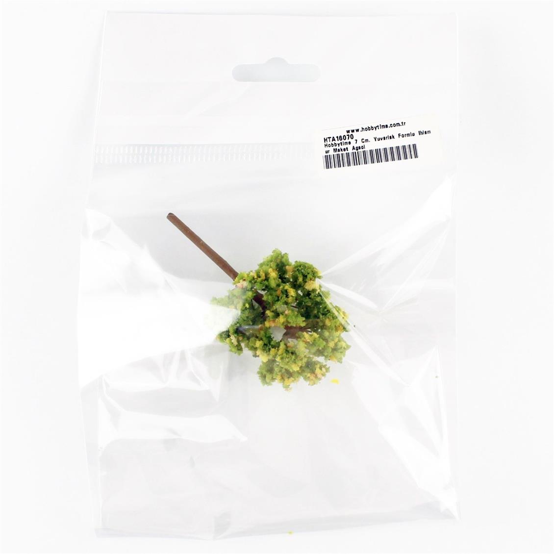 7 Cm. Yuvarlak Formlu İhlamur Maket Ağacı, Hobbytime - Görsel 2