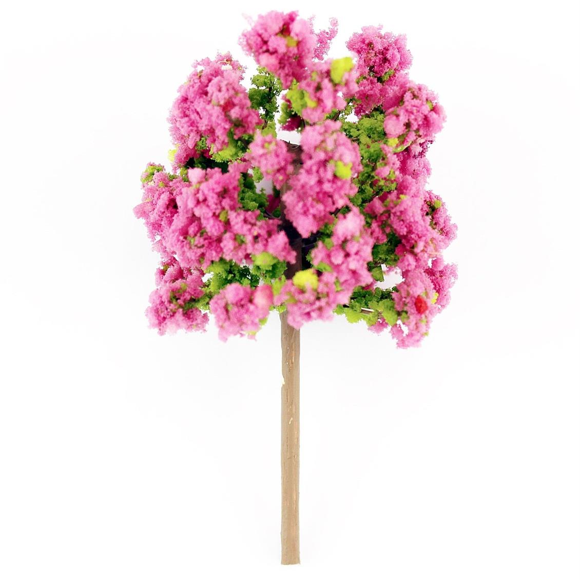 9 Cm. Mor Çiçekli Oya Maket Ağacı, Hobbytime