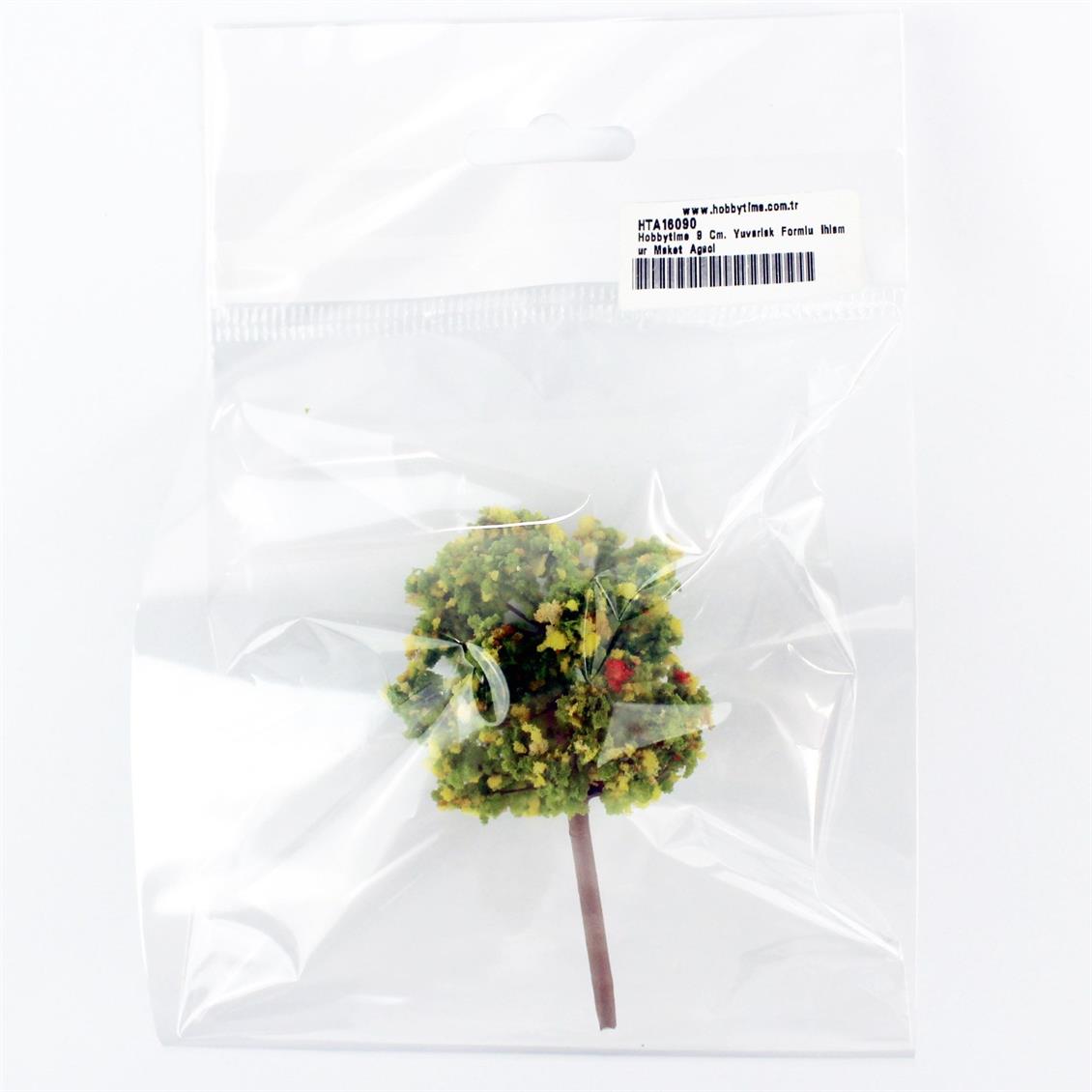 9 Cm. Yuvarlak Formlu İhlamur Maket Ağacı, Hobbytime - Görsel 2