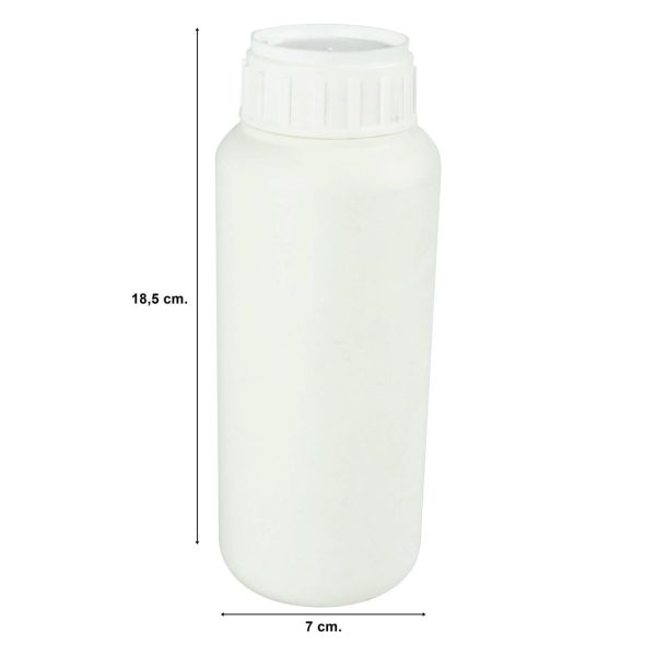 Beyaz Şişe 500 Ml. Contalı Kapaklı Beyaz, Hobbytime Ht768 - Görsel 2