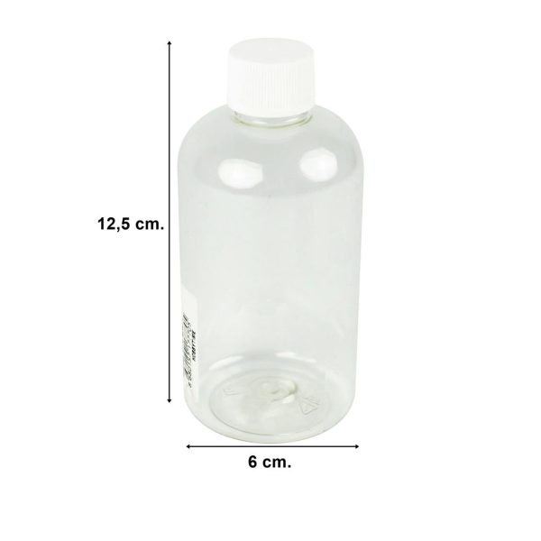 Şeffaf Pet Şişe 250 Ml. Tıpalı Ve Kapaklı, Hobbytime Ht770 - Görsel 2