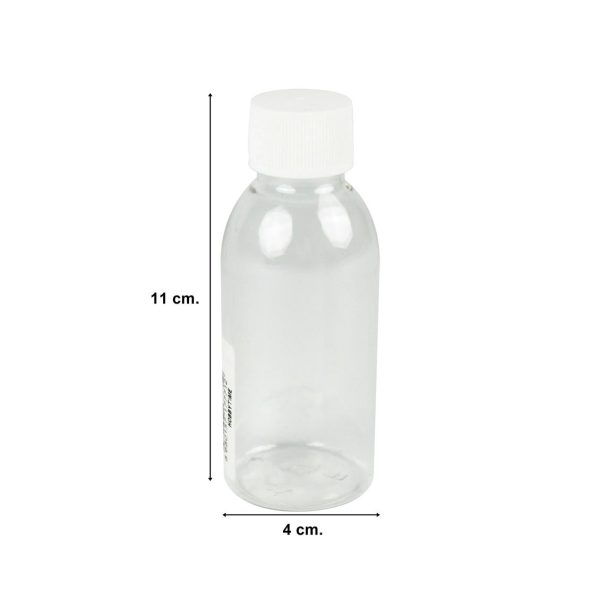 Şeffaf Pet Şişe 100 Ml. Tıpalı Ve Kapaklı, Hobbytime Ht771 - Görsel 2