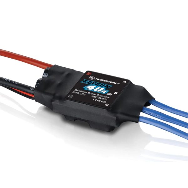 Flyfun Serisi 80 Amper 3-8S LiPo 90 Gram Fırçasız Uçak Motoru için ESC, Hobbywing 30214201 - Görsel 3
