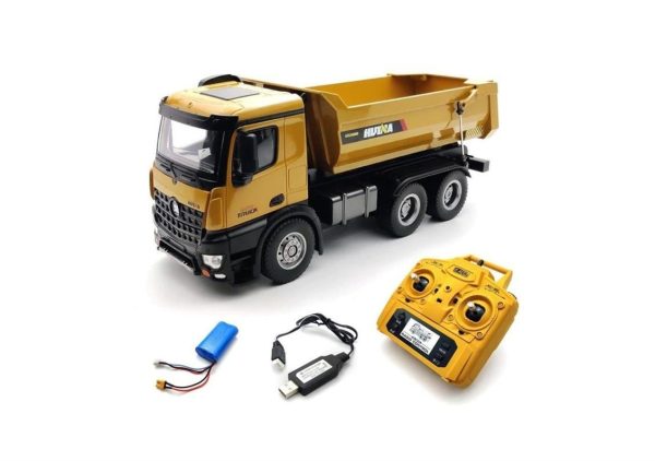 1/14 Uzaktan Kumandalı Komple Metal Damperli Kamyon , Huina 1582