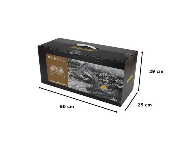 1/14 Uzaktan Kumandalı Metal Kepçeli Ekskavatör, Huina 1592 - Görsel 5