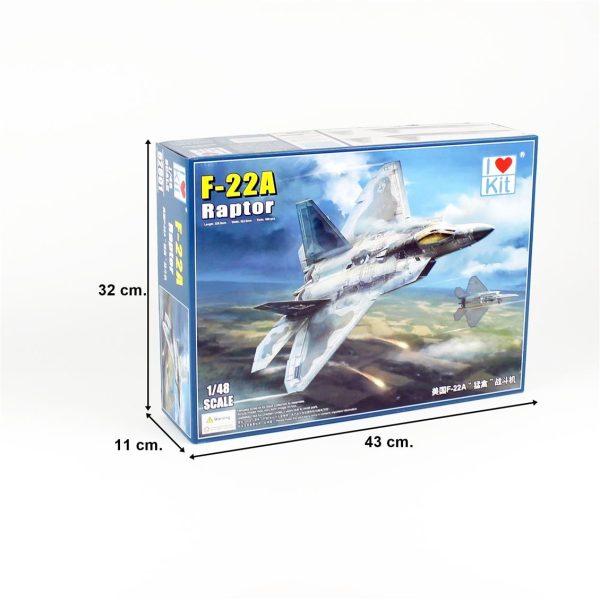 1/48 F-22A Raptor Savaş Uçağı Maketi, I Love Kit 62801 - Görsel 5