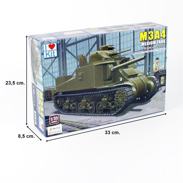 1/35 M3A4 Orta Sınıf Tankı Maketi, I Love Kit 63518 - Görsel 5