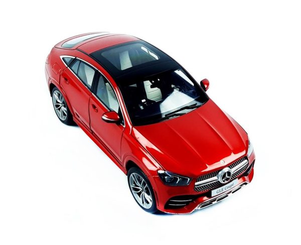 1/18 Mercedes Benz (W167) GLE Coupe AMG 2020 Red Metalik Diecast Araba, iScale B66960822 - Görsel 2