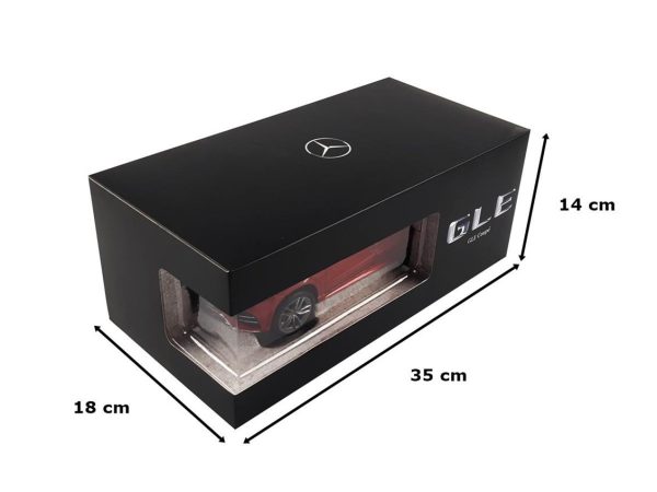 1/18 Mercedes Benz (W167) GLE Coupe AMG 2020 Red Metalik Diecast Araba, iScale B66960822 - Görsel 5